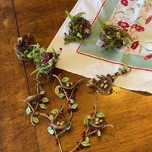 Katherine's Collection Green and Gold Mini Nest Garland Accents